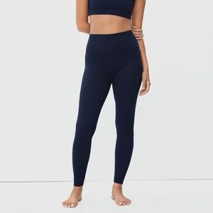 Everlane Perform Legging Navy Grid print, size S, regular inseam